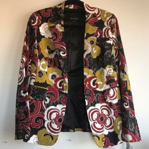 Pink Tartan floral multi-colour blazer